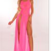 Dress Mesh Sexy Sleeveless Split Swimsuit Overclothes in Cover Ups