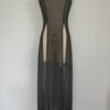 Dress Mesh Sexy Sleeveless Split Swimsuit Overclothes in Cover Ups
