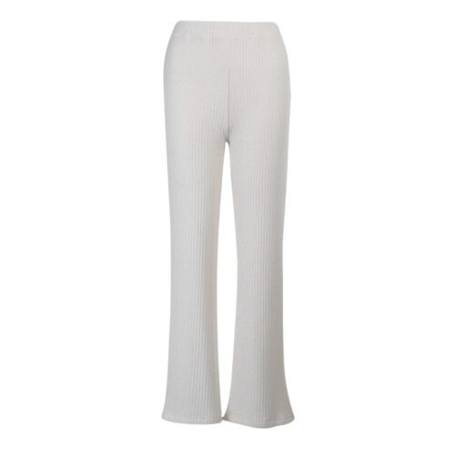 Autumn New Straight Pants Sexy Long Cropped Pants Striped Flared Women Pants