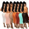 New  Women Clothing Sexy See-through Hollow Beach Dress in Dresses