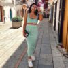 Spring And Summer Skirt Two-piece Women Clothing Supply Sexy Tight Dress in Skirt Sets