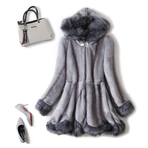 Autumn and Winter New Women Clothing Imitation Fur Coat Mid-Length Mink Fur Fox Fur Fur Women Coat