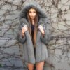 Imitation Fox Fur Faux Fur Coat Womens Clothing Mid-Length Stitching Spot in Fuzzy Coats