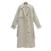 Women Spring and Autumn Coat Korean Style Loose Waist Mid-Length over-the-Knee Cotton Personalized Windbreaker for Women in Trench Coats