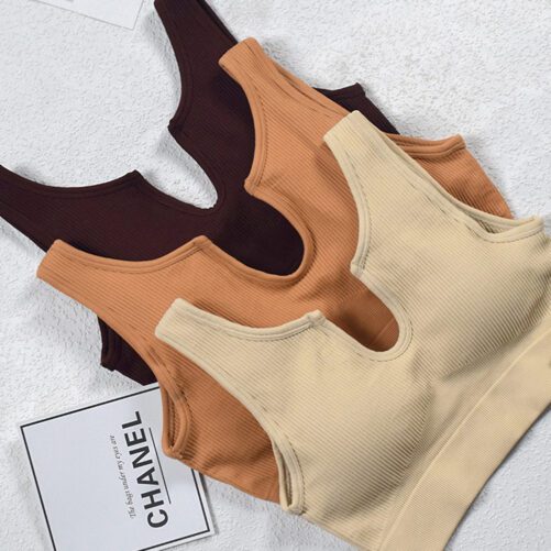 Seamless Knitted Sexy Sports Vest PantsYoga Clothes Fitness Suit