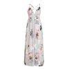 Women Deep V Neck Sexy Satin Backless Spaghetti Strap Maxi Party Dress in Dresses