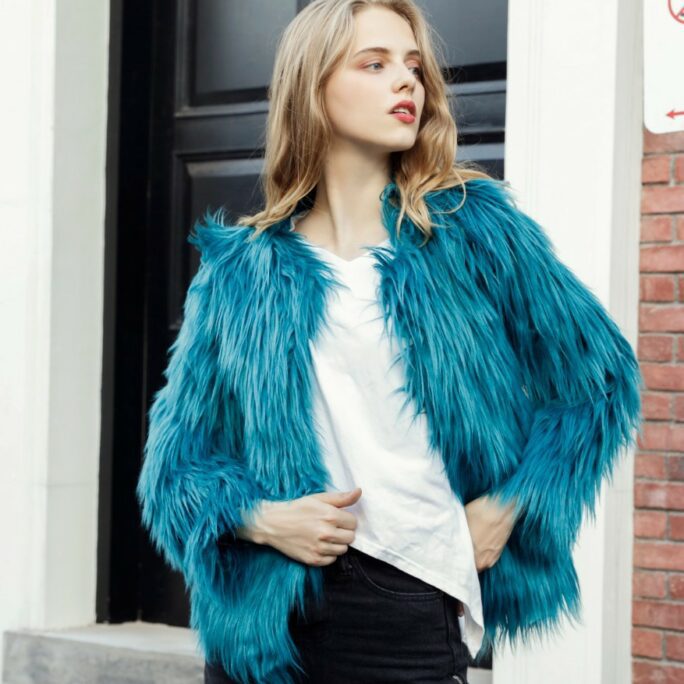 2021 New Imitation Fur Coat Coat  Fashion Imitation Fur Factory  Haining Imitation Fur