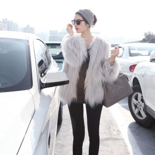 2021 New Imitation Fur Coat Coat  Fashion Imitation Fur Factory  Haining Imitation Fur