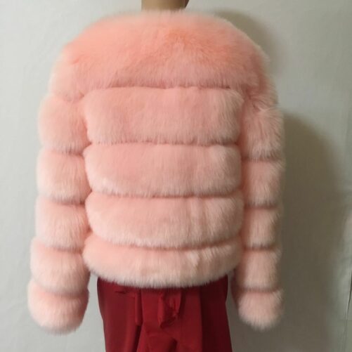 Women Clothing Imitation Fox Fur Fur Coat New Slim Short Stitching New