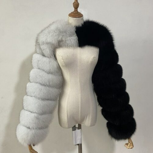 Autumn and Winter New Artificial Fur Imitation Fox Fur  Ultra Short Faux Fur Coat Women