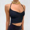 2021 Summer New Strap Sling Sexy Backless Halter Strap Camisole for Women in Tank Tops & Camis