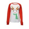 Women Clothing Holiday Style 2021 Christmas New Casual Printed Sweater Color Contrast Long Sleeve T-shirt Women Clothing in Tops & Tees