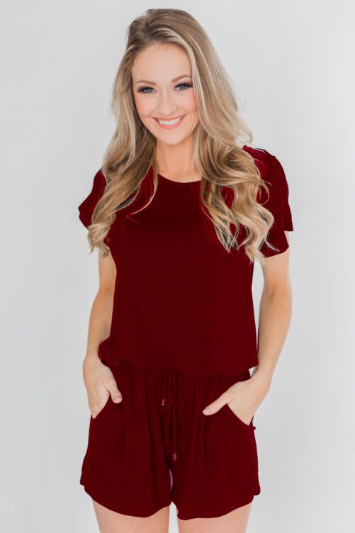 Summer 2021  Women Clothing  New Women Short Sleeve One-Piece Shorts in Rompers