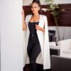 Autumn New Personalized Solid Color Long Large Cape  plus Size Women Suits Coat in Blazers Suits