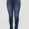 Popular Ultra High Waist Stretch Hip Lift Denim Skinny Pants in Jeans
