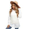 Winter New Pure Color Vest Sweater Women Slim Fit V-neck Pullover Sleeveless Sweater in Sweater Vests
