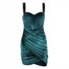 2021 Spring and Summer New Women Clothing Sexy Fashion Velvet Pleated Suspender Hip Skirt Dress in Dresses
