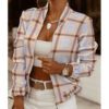 2021 New Fall Women Clothing Zipper Decorations Long Sleeve Cardigan Jacket Women Small Coat in Jackets