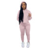 Women Clothing  Women Clothing Autumn and Winter Pullover Hooded Leisure Sports Sweater Two-Piece Set in Pant Sets