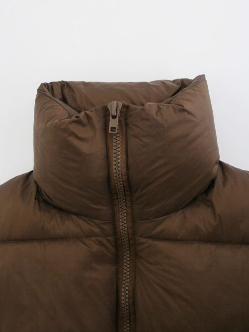 2021 Spring New Women Clothing  Style Stand Collar Sleeveless Cotton-Padded Jacket Vest Vest Coat in Vests