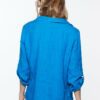 2022 Summer New Three-Color Slub Cotton Long-Sleeved Shirt Mid-Length Pullover Top in Shirts & Blouses