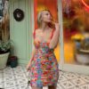 Style Summer New Women Strap Backless Fashionable Printed Elegant Slim-Fit Sheath Dress for Women in Dresses