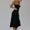 French Luxury Temperament Banquet Socialite Dress  Style Spring New Sexy Strap Backless Low-Cut Long Dress for Women Maxi Dress in Dresses