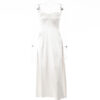 French Luxury Temperament Banquet Socialite Dress  Style Spring New Sexy Strap Backless Low-Cut Long Dress for Women Maxi Dress in Dresses