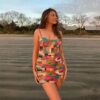 Style Summer New Women Strap Backless Fashionable Printed Elegant Slim-Fit Sheath Dress for Women in Dresses