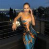 2021 Women Autumn and Winter Clothing New Fashion Suspenders Low Cut Backless Hollow Sexy Sheath Dress in Dresses