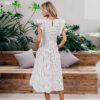 Vintage Striped Women Long Dress Ruffle Linen Blue Elegant Summer Dress Casual Cotton Fashion Female Beach Vestidos in Dresses