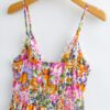 2022 New Chest Bow Print Dress Fresh Sweet Women Clothing High Waist Backless Slim Fit A- line Dress Floral Burst in Dresses