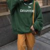 Style Women Clothing Blogger Ripped Cool Printed Hoodie in Hoodies