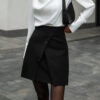 Fall Women Clothing Black All Matching Slim Fit A  line Skirt Office High Waist Short Skirt for Women in Skirts