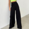Summer Trousers High Waist Loose Mop Work Pant Office Minority Casual Work Pant Women Clothing in Pants