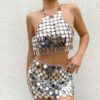 Ornament Sexy Patchwork Halter Bikini Beach Shiny Sexy Handmade Body in Accessories