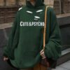Style Women Clothing Blogger Ripped Cool Printed Hoodie in Hoodies