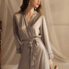 Secret Love Imitated Silk Pajamas in Nightdresses Robes