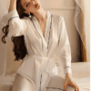 Secret Love Imitated Silk Pajamas in Nightdresses Robes
