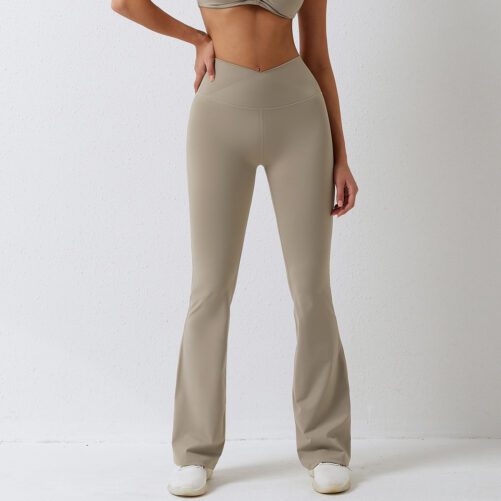 Brushed Tight Dance Wide-Leg Pants in Sports Pants