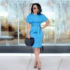 Slim Fit Business Wear Dress in Dresses