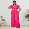 Plus Size Two-Piece Suit Wide-Leg Pants in Plus Size Pant Sets