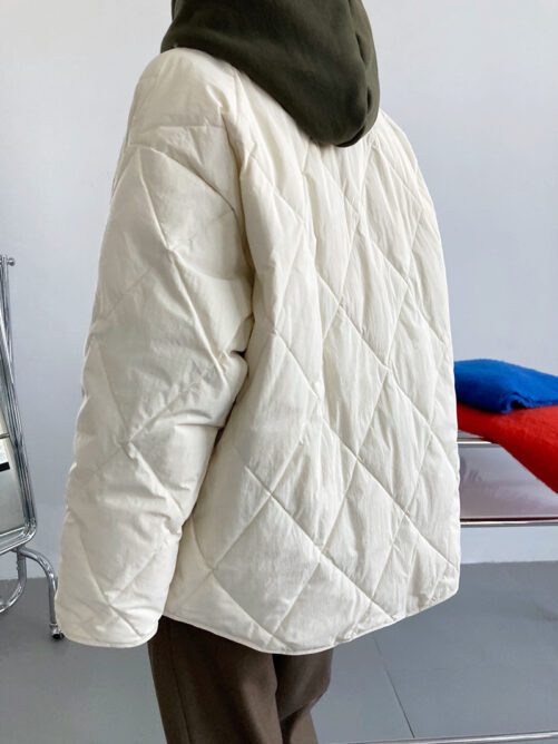 Lightweight Thin Type Loose Warm VarsityCoat in Puffer Coats