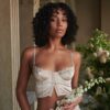 Bohemian Boning Satin Corset in Bralettes