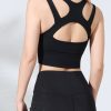 Front Zipper Sports One Piece Chest Pad Fitness Running Yoga Bra in Sports Bras