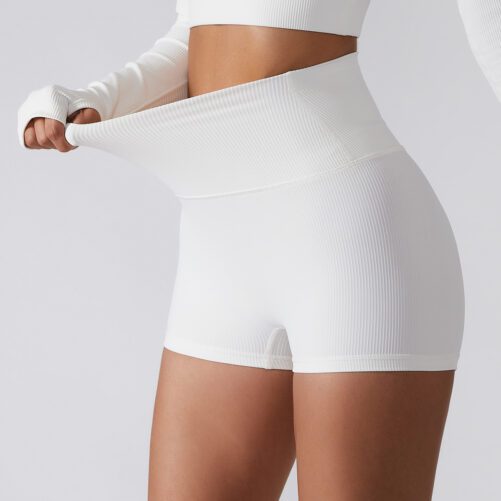 Hip Lifting Nude Yoga Shorts in Sports Shorts