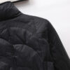 Single Breasted Stand up Collar Thin Side Slit Coat in Puffer Coats