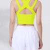 Front Zipper Sports One Piece Chest Pad Fitness Running Yoga Bra in Sports Bras