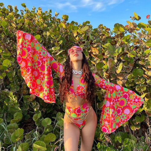 Printed Two Piece Retro Swimsuit in Tankinis