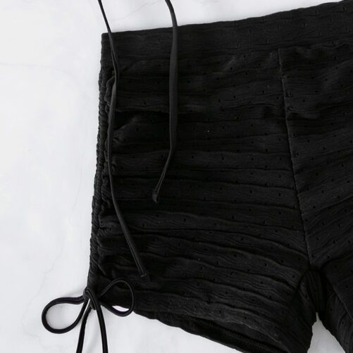 Ladies Plain Black Swimsuit in Tankinis